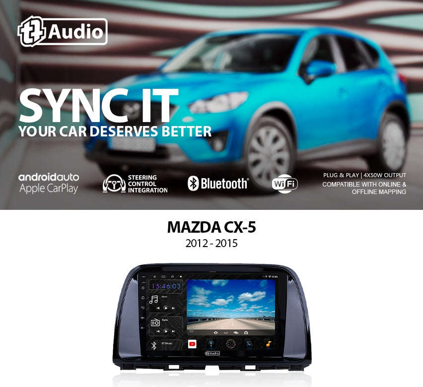 TT Audio 9 replacement radio for Mazda RX8 2003-2010 (2K SCREEN)