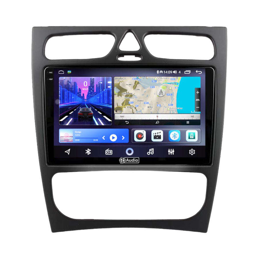 TT Audio 9 replacement radio for MERCEDES C-Class (W203) 2000  2005 (2K SCREEN)