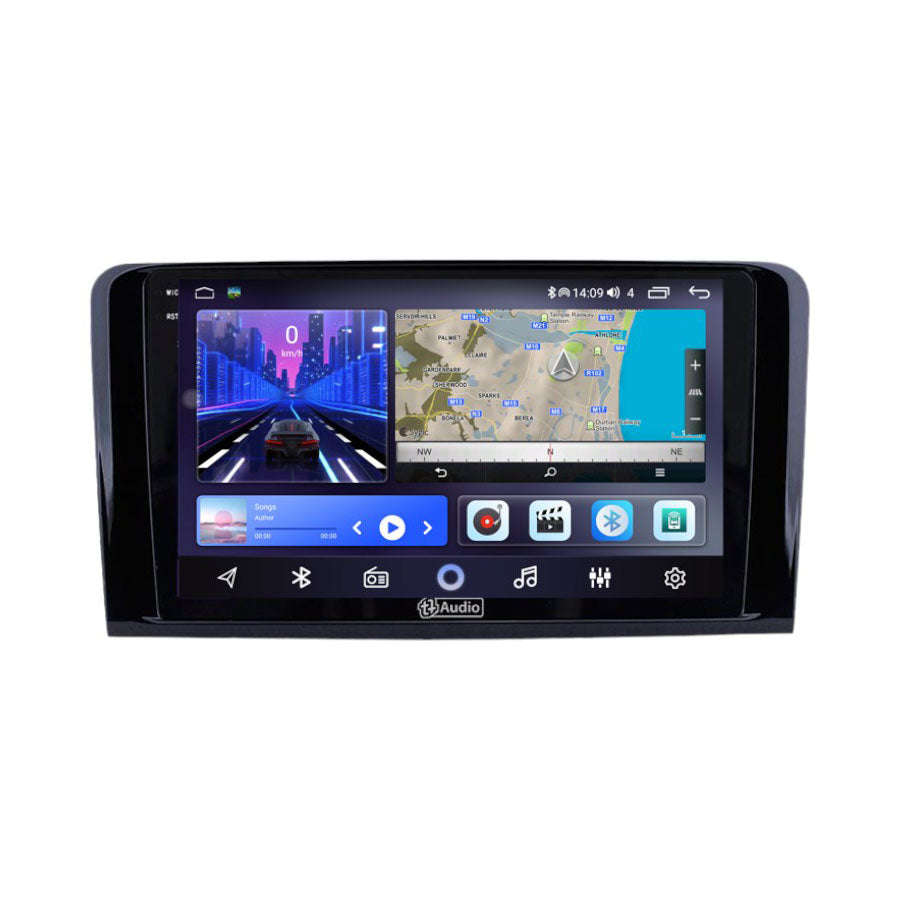 TT Audio 9 replacement radio for MERCEDES ML W164 ML350 2005  2012 (2K SCREEN)