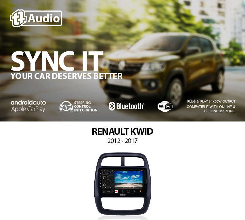 TT Audio 9 replacement radio for RENAULT Sandero 2012-2017 (2K SCREEN)