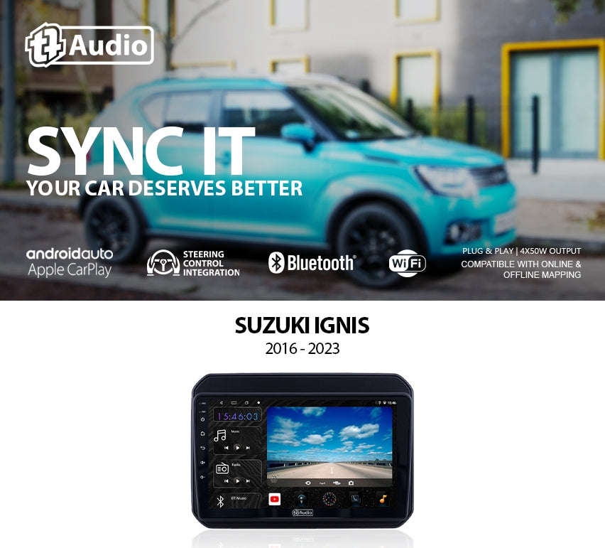 TT Audio 9 replacement radio for SUZUKI JIMNY 2007  2012 (2K SCREEN)