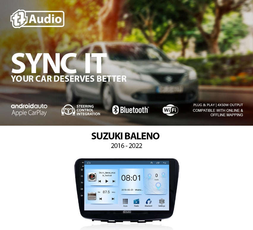 TT Audio 9 replacement radio for SUZUKI Swift 2005-2010 (2K SCREEN)