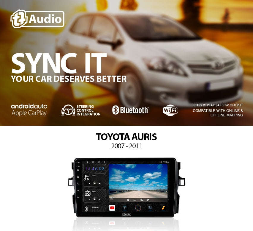TT Audio 9 replacement radio for TOYOTA 100 SERIES (2K SCREEN)