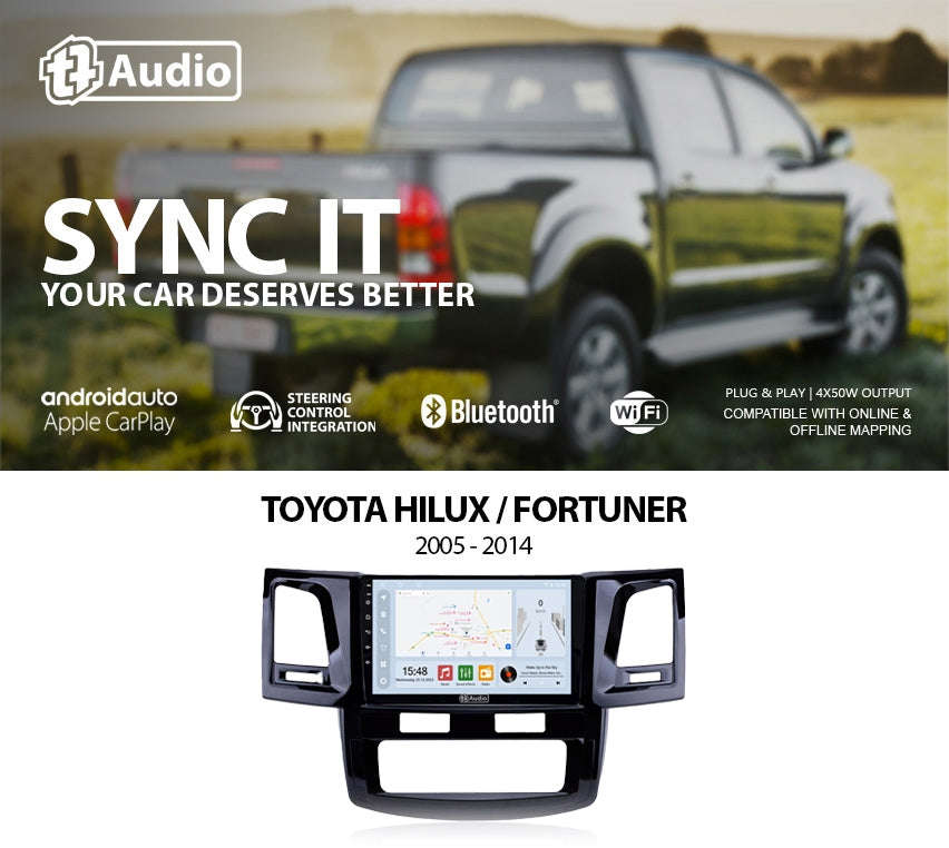 TT Audio 9 replacement radio for TOYOTA PRADO 2007-2010 (4G ULTRA)