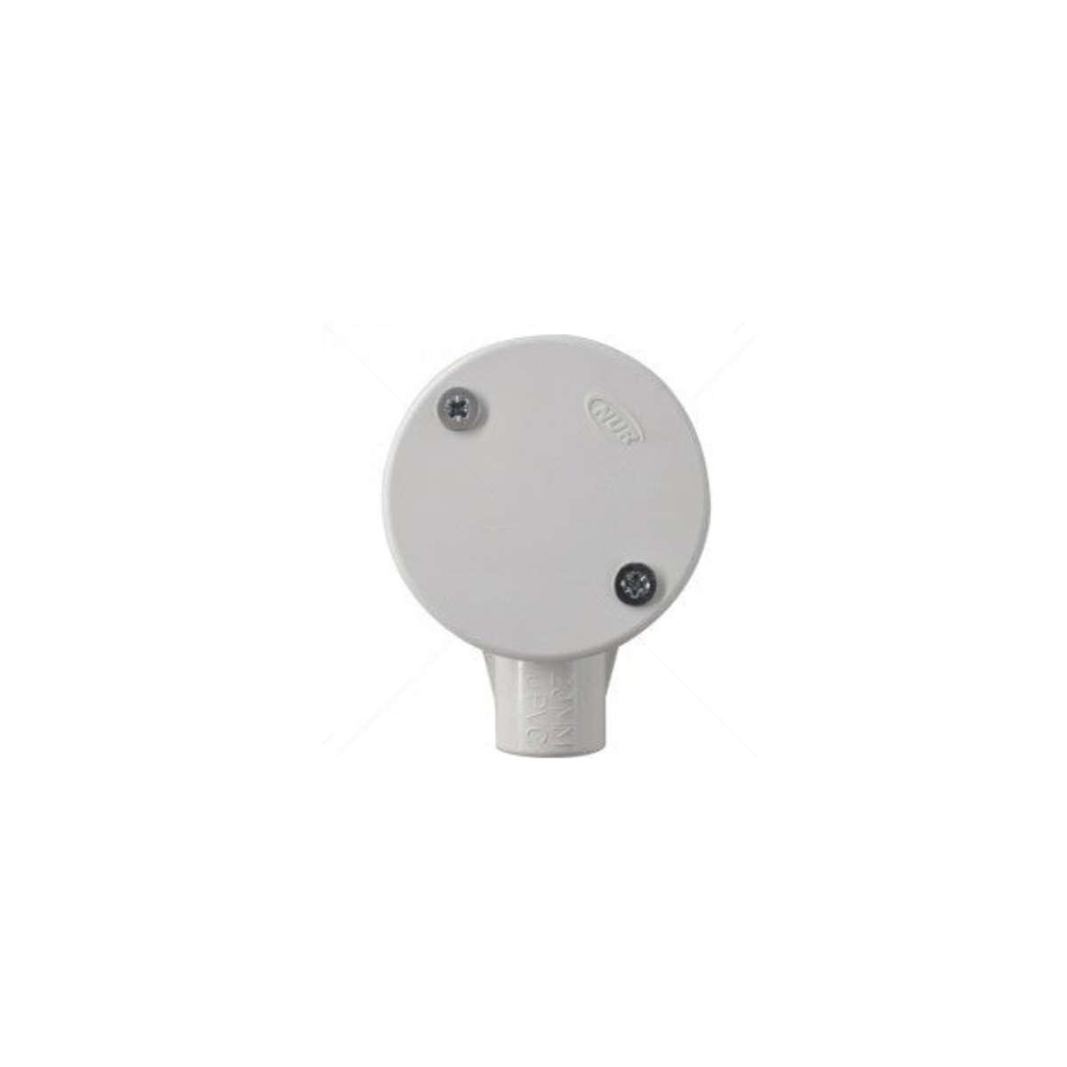 Conduit PVC - 20mm 1-Way Box with Lid and Screws Part No: CA10