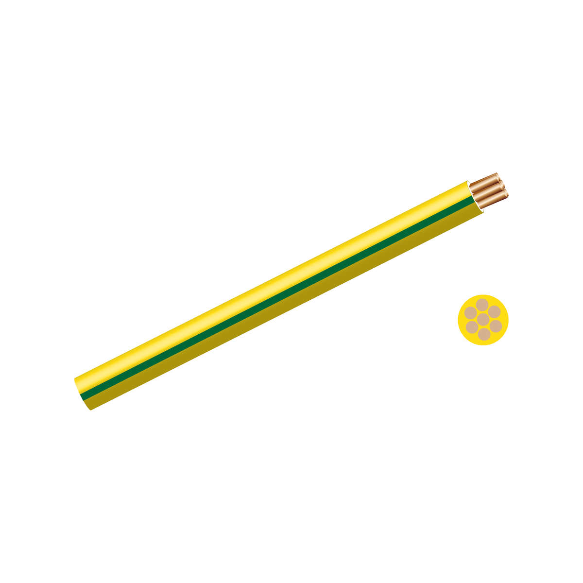1.5mm Housewire Grn/Yl (100M)