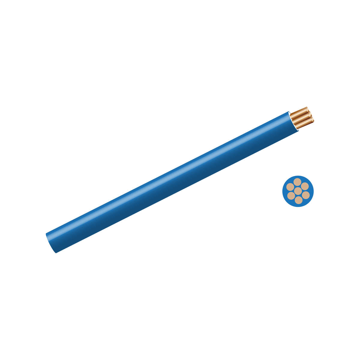 2.5mm Housewire Blue (100M)