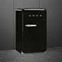 Smeg 130L Black Free Standing Refrigerator Fridge - FAB10HRBL5
