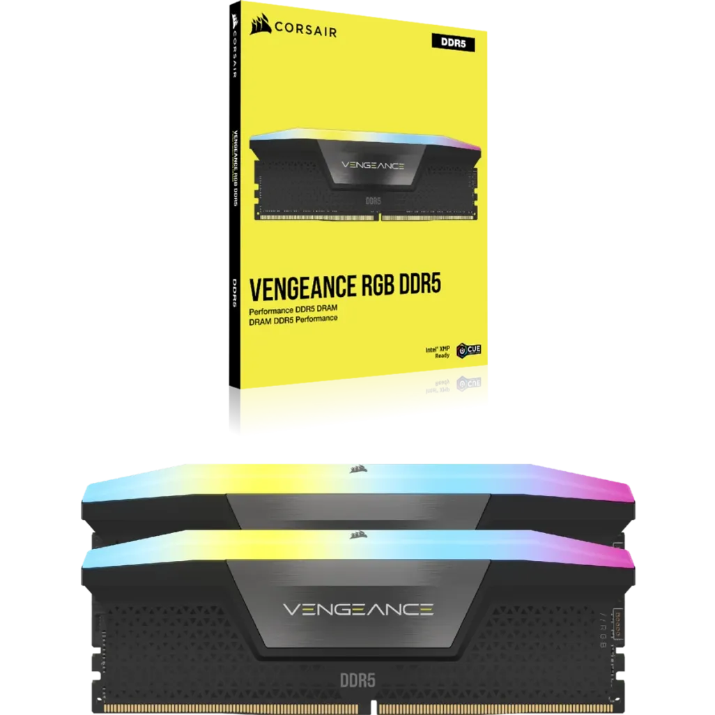 Corsair Vengeance RGB CMH48GX5M2B7200C36, 48 GB, 2 x 24 GB, DDR5, 7200 MHz, 288-pin DIMM