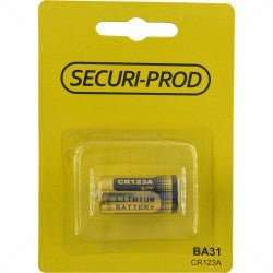 Battery - Lithium 3V CR123A for Wireless Detectors 34x16.5mm Part No: BA31