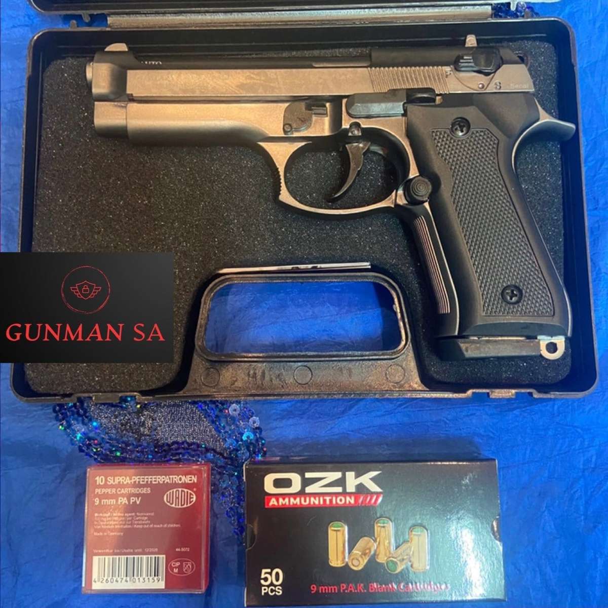 Blow F92 Fumed Blank/Pepper Gun (Semi Auto|15+1|9mm PAK) - GSA