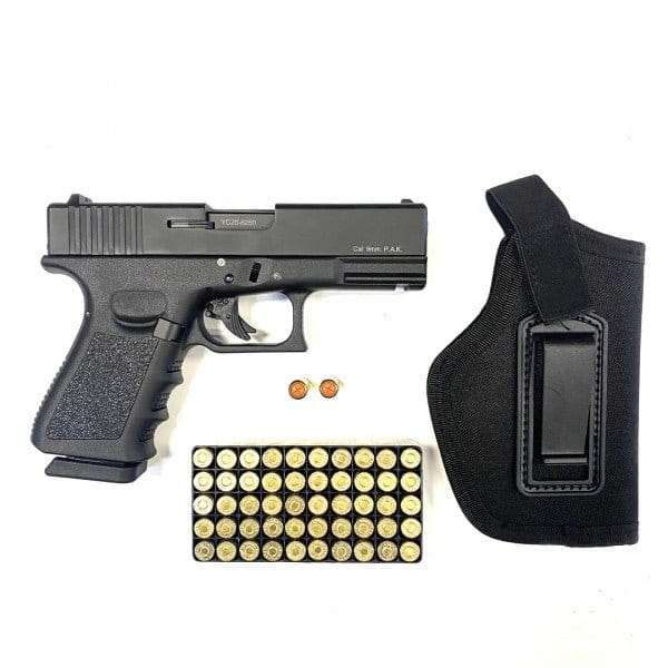 Blank Gun Combo Add - On (10x9mm P.A.K Blanks + 1 Holster)