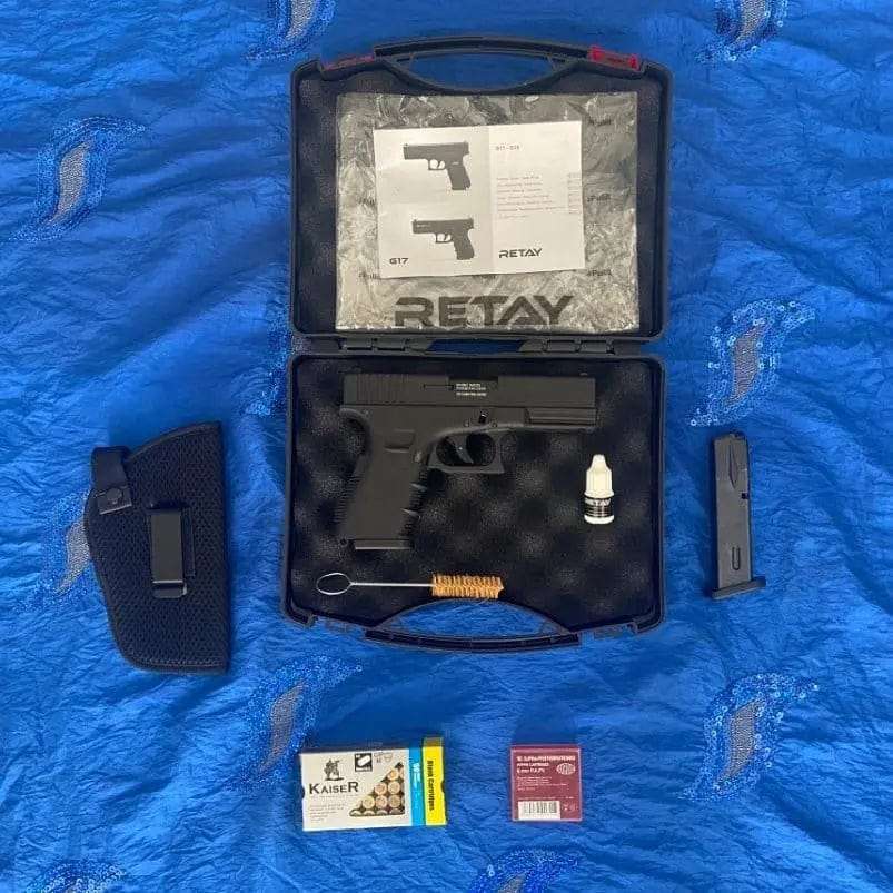 Retay G19C Black Blank/Pepper Gun (Semi Auto|14+1|9mm PAK) - GSA