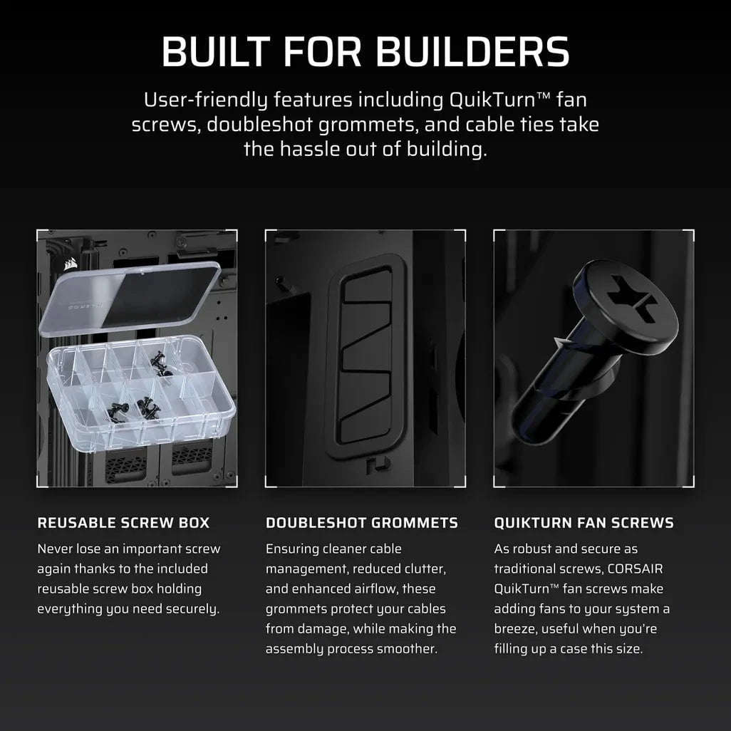 Corsair 5000T, Midi Tower, PC, Black, ATX, EATX