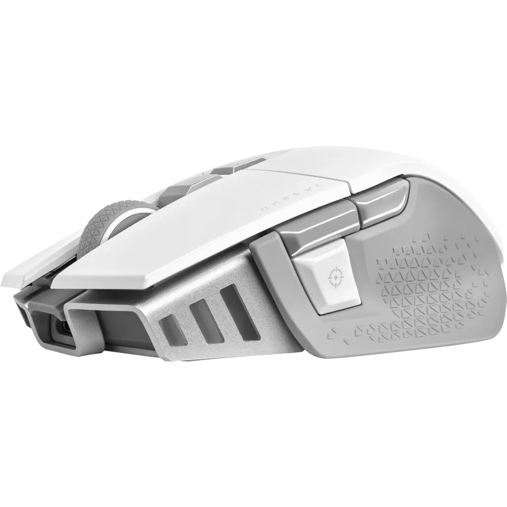 Corsair CH-9319511-AP2, Right-hand, Optical, RF Wireless + Bluetooth, 26000 DPI, White