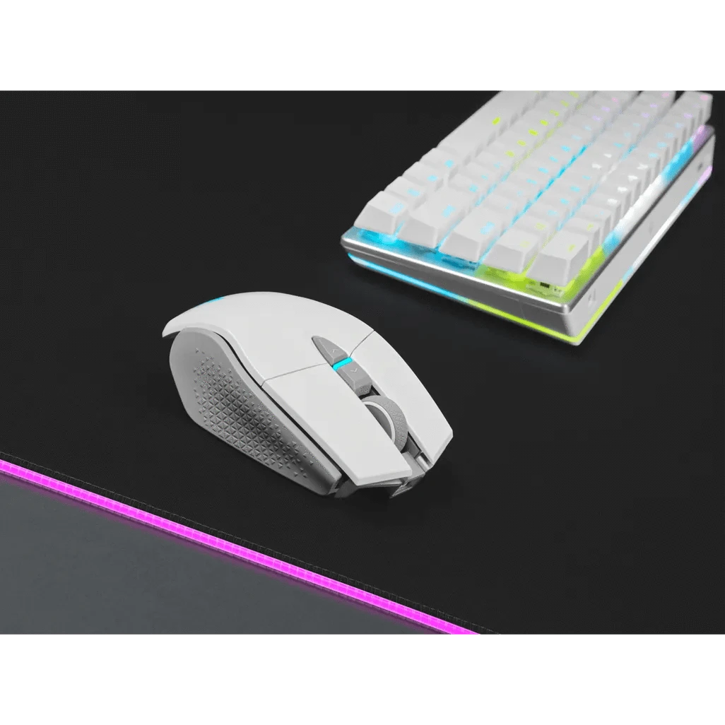 Corsair CH-9319511-AP2, Right-hand, Optical, RF Wireless + Bluetooth, 26000 DPI, White