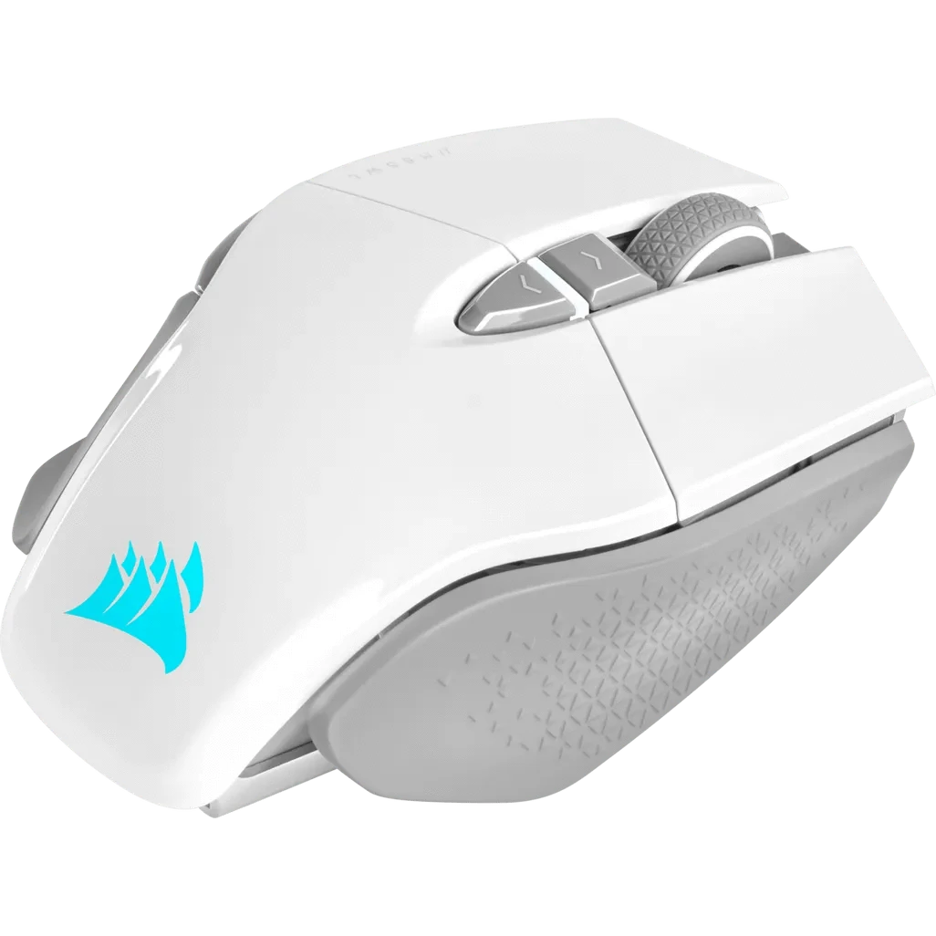 Corsair CH-9319511-AP2, Right-hand, Optical, RF Wireless + Bluetooth, 26000 DPI, White