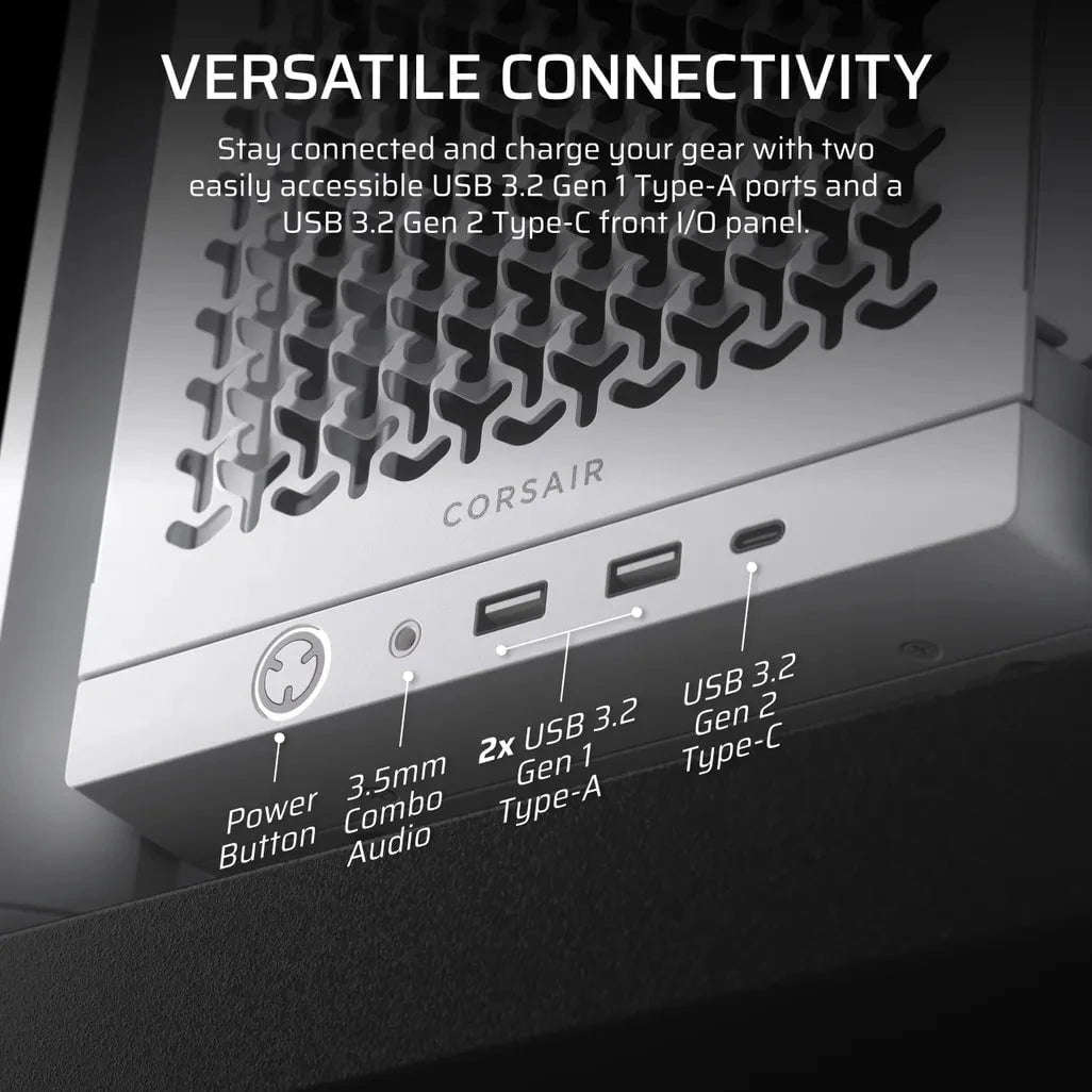 Corsair FRAME 4000D, Midi Tower, PC, White, ATX