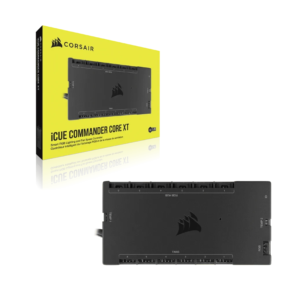 Corsair iCUE Commander Core XT, 6 channels, Black