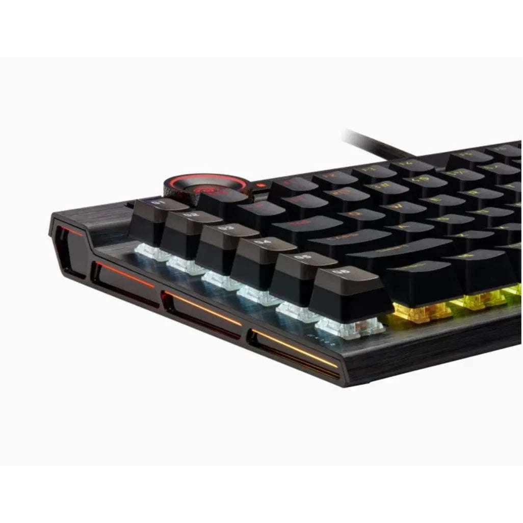 Corsair K100 RGB, Wired, USB, Mechanical, QWERTZ, RGB LED, Black