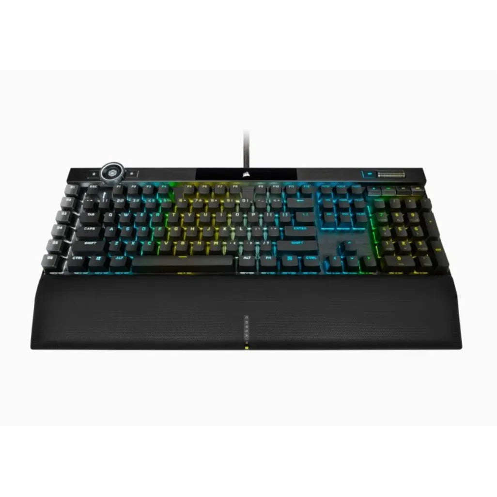 Corsair K100 RGB, Wired, USB, Mechanical, QWERTZ, RGB LED, Black