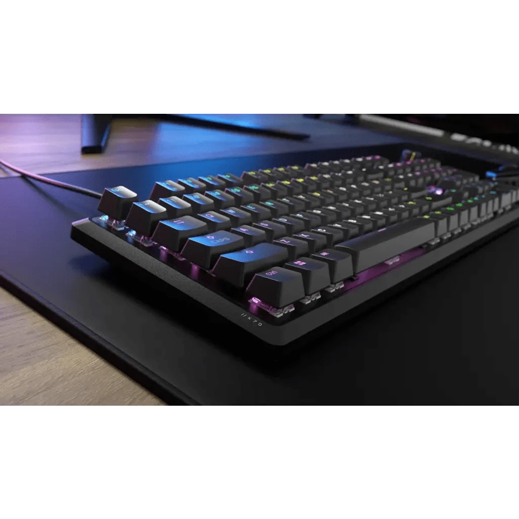 Corsair K70, Full-size (100%), Wired, USB, Mechanical, Black