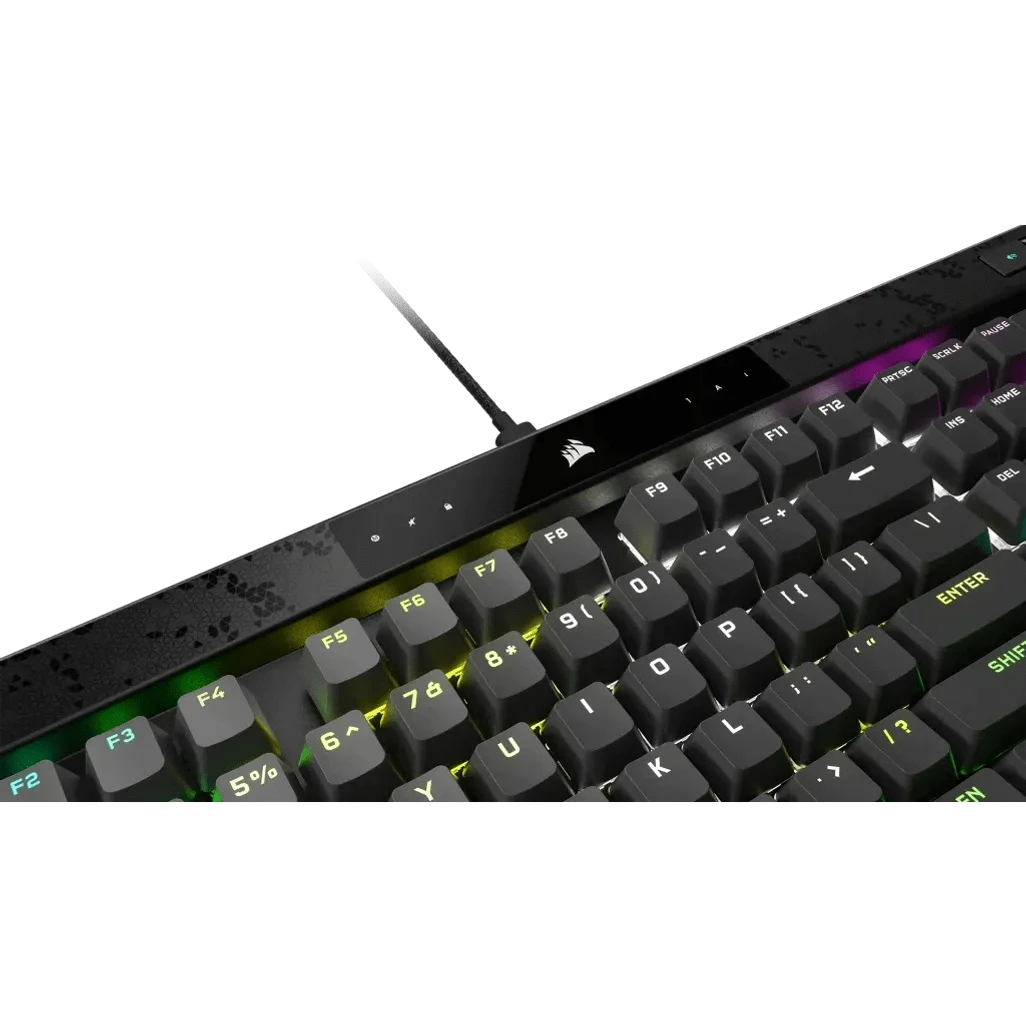 Corsair K70 MAX, Full-size (100%), Wired, USB, RGB LED, Black