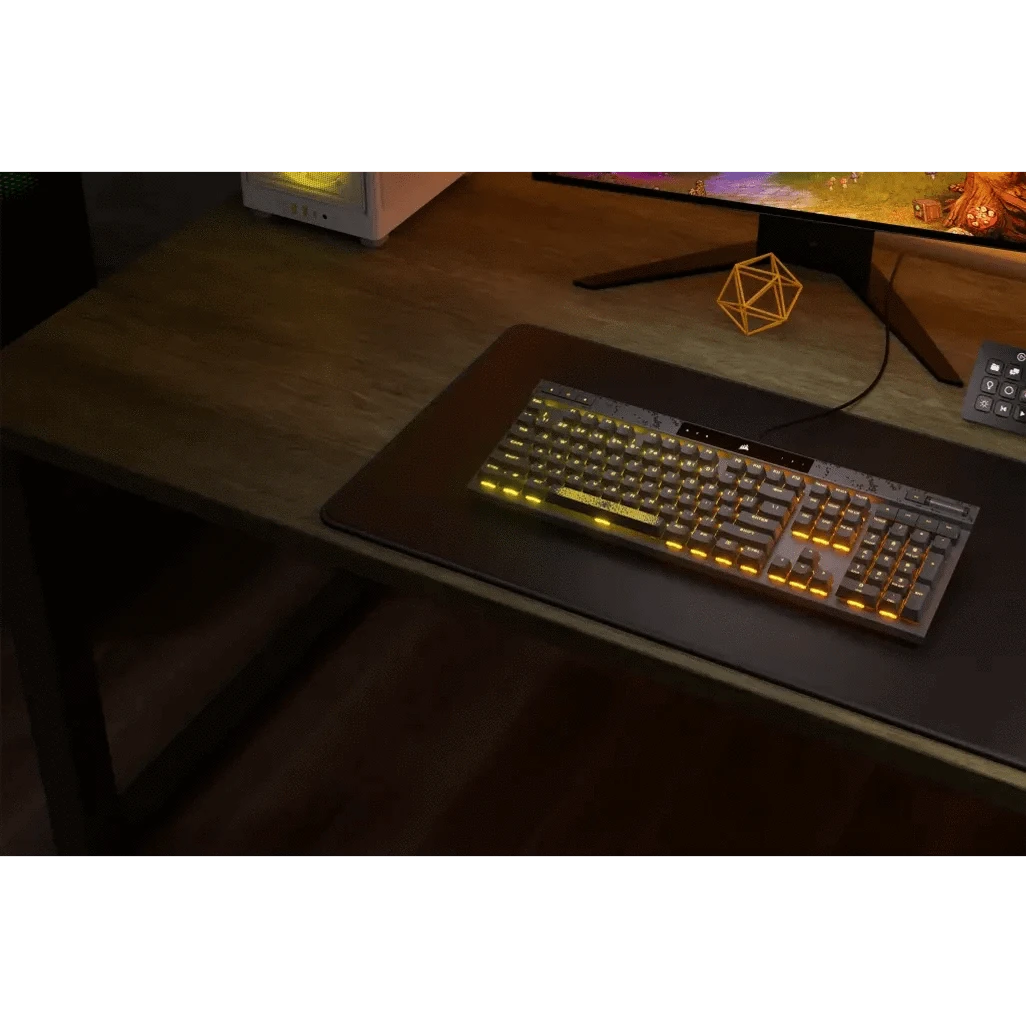 Corsair K70 MAX, Full-size (100%), Wired, USB, RGB LED, Black