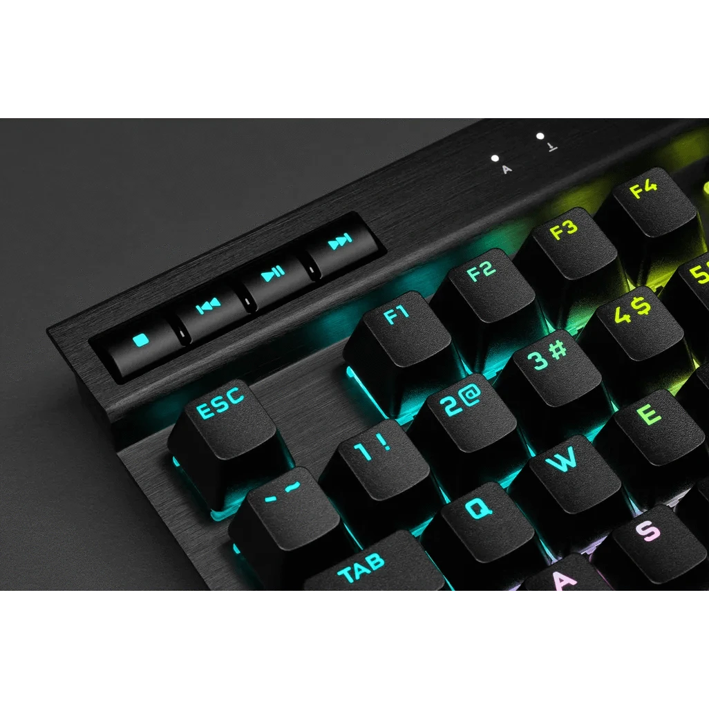 Corsair K70 RGB TKL, Wired, USB, Mechanical, QWERTY, RGB LED, Black