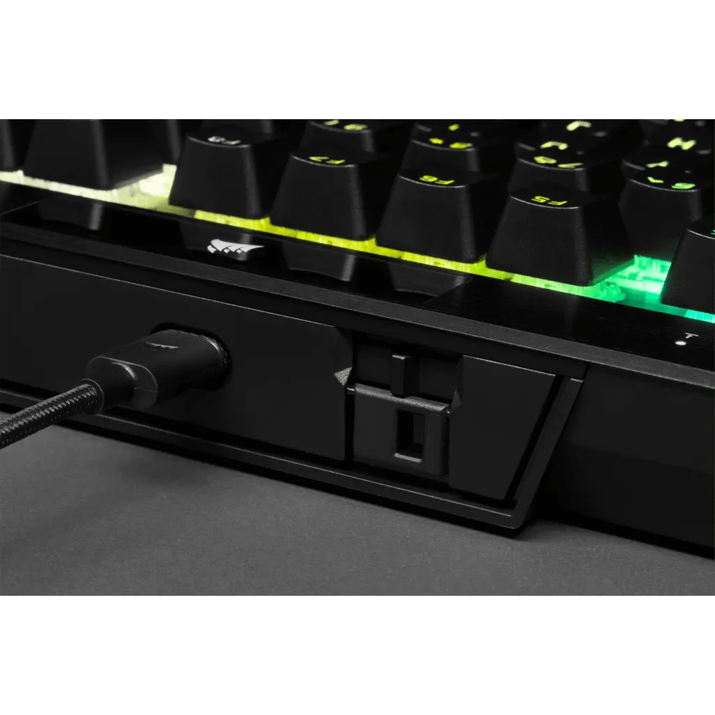 Corsair K70 RGB TKL, Wired, USB, Mechanical, QWERTY, RGB LED, Black