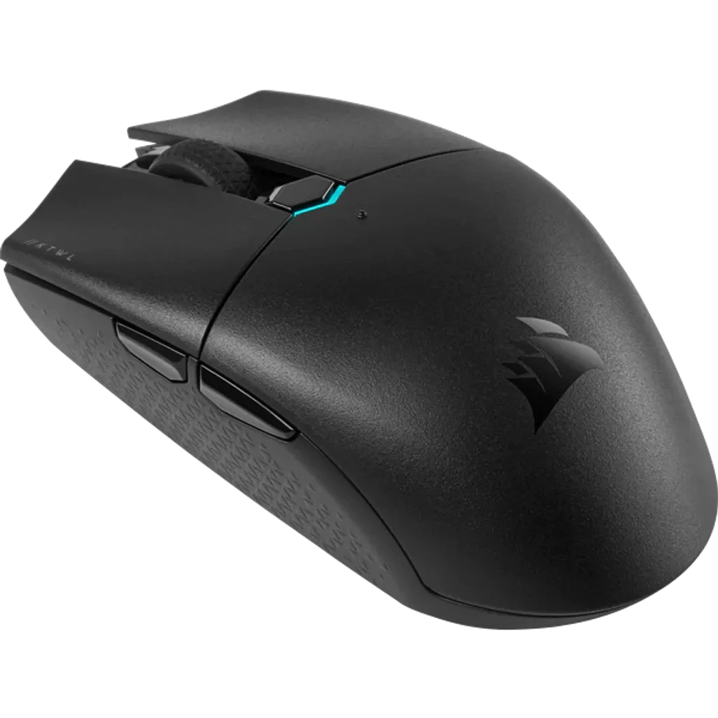 Corsair KATAR PRO, Right-hand, Optical, RF Wireless, 10000 DPI, Black