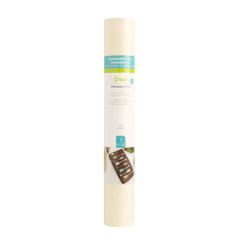 Cricut Premium Vinyl 30x120 cm  Cream Glossy Vinyl Roll