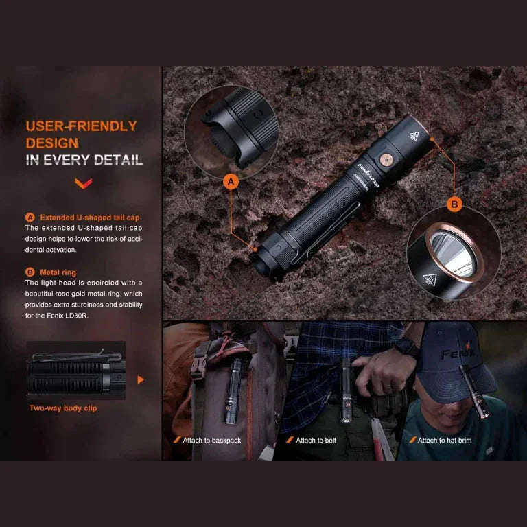 FENIX LD30R RECHARGEABLE FLASHLIGHT