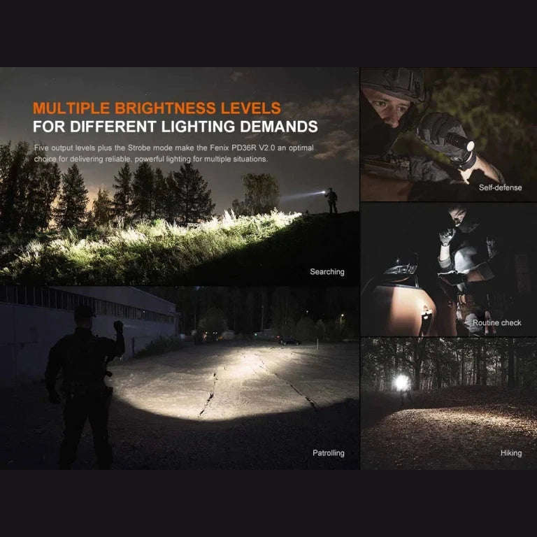 FENIX PD36R V2.0 RECHARGEABLE FLASHLIGHT
