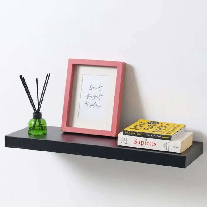 Floating Shelf, Black, 1200mm x 200mm x 38mm