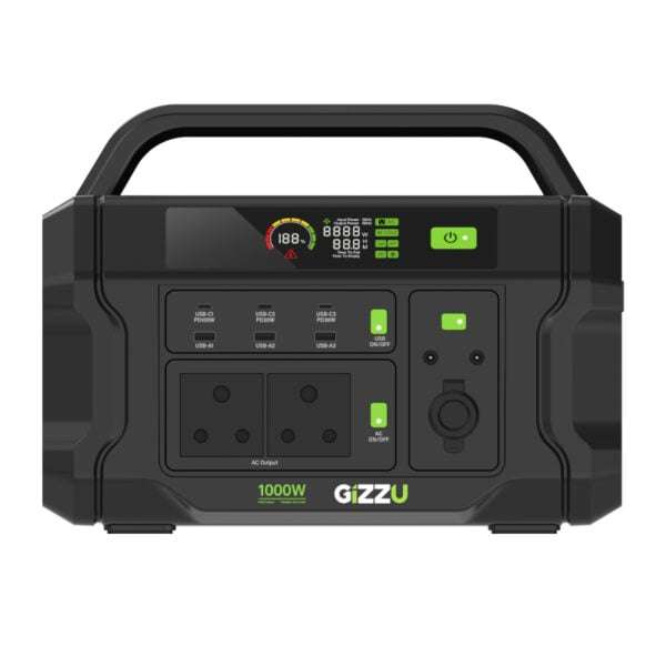 Gizzu Challenger PRO 1120Wh UPS Power Station - Portable & Reliable Power
