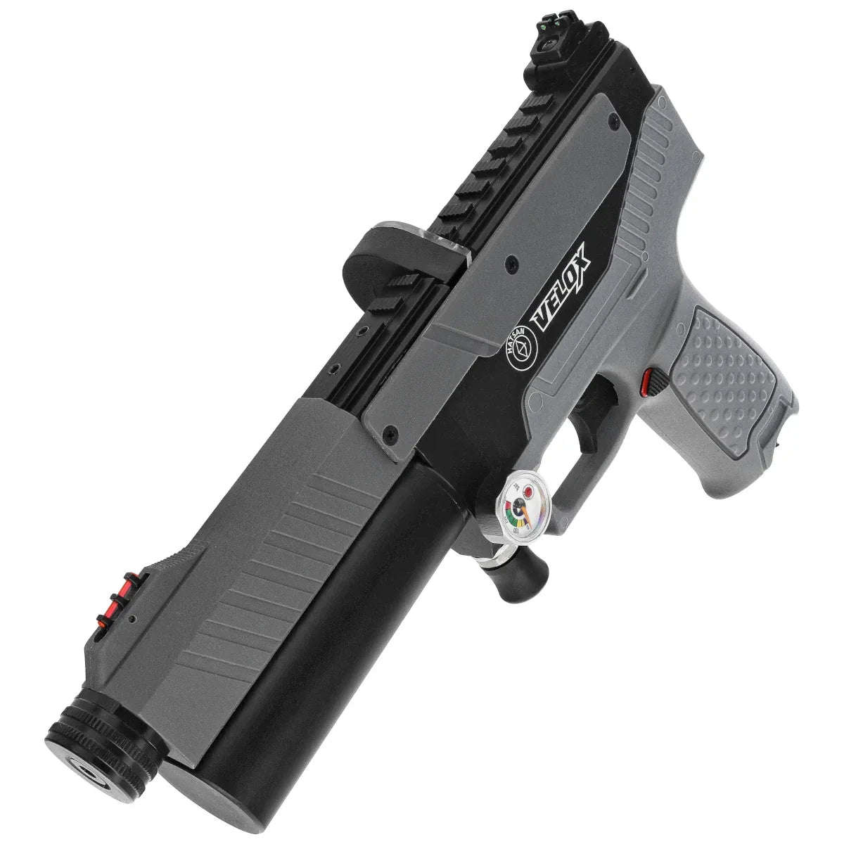Hatsan Velox Grey PCP Pistol (Semi Auto|12|920 FPS|30J|29cm|1.3kg|5.5mm)