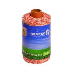 Nemtek Agri Poly Wire Ecostop SS3 200m EF63-2 - Durable Electric Fence Wire