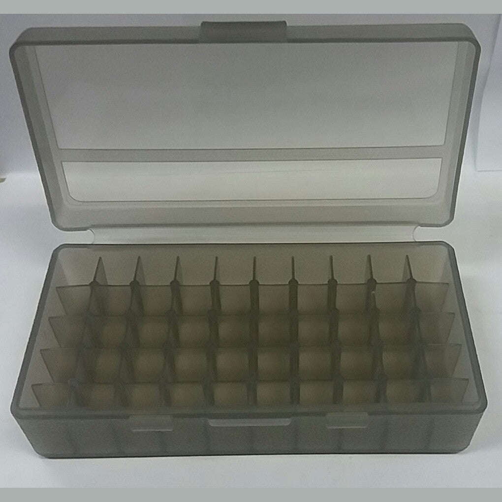 Plastic Ammo Case Medium Grey 50 Piece