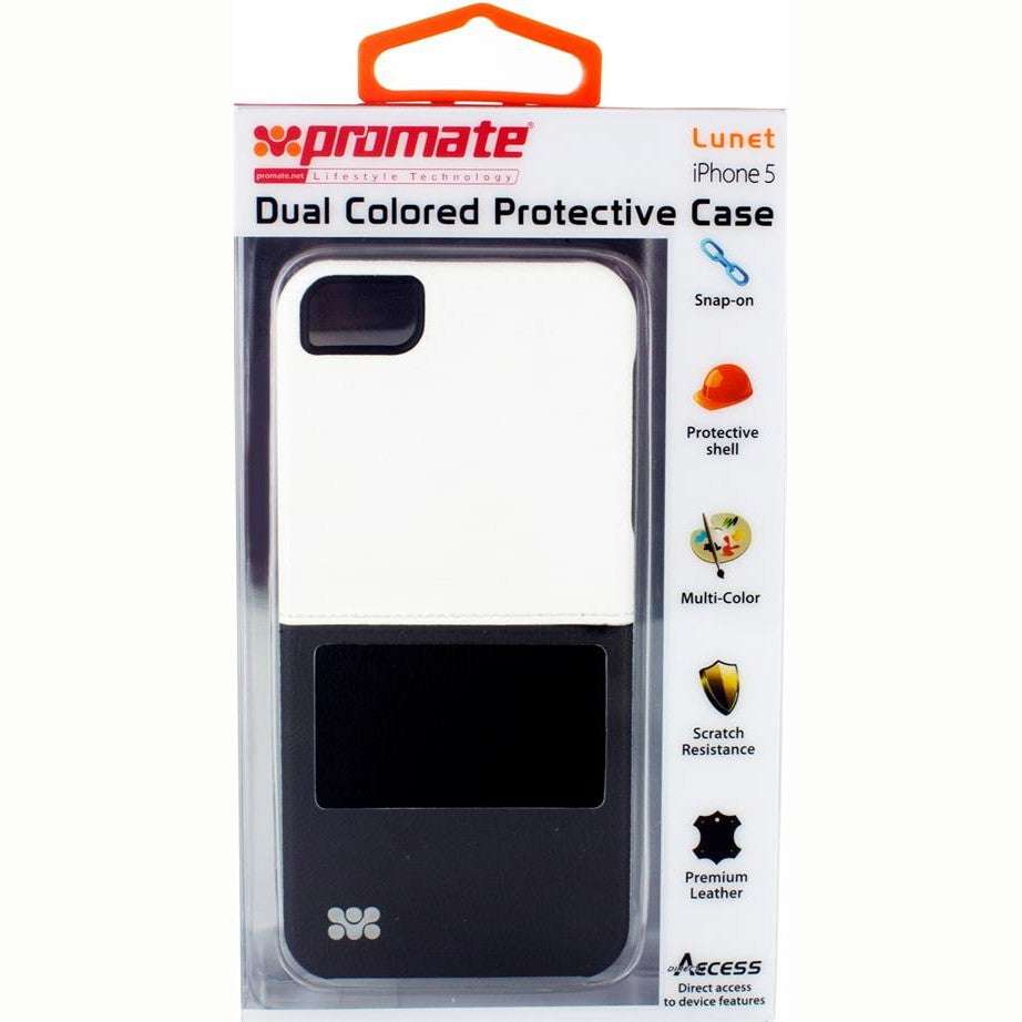 Promate White/Black Lunet iPhone 5 Durable case