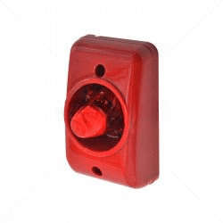 Securi-Prod Round Red Siren & Strobe  12V Visual & Audio Alarm