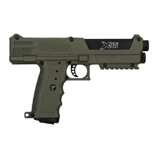 Tippmann TIPX Army Green Paintball Gun Combo (Semi Auto|CO2|7|315FPS|10J|.68 CAL)