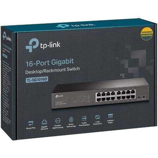 TP-Link 16-Port Gigabit Desktop Rackmount Switch
