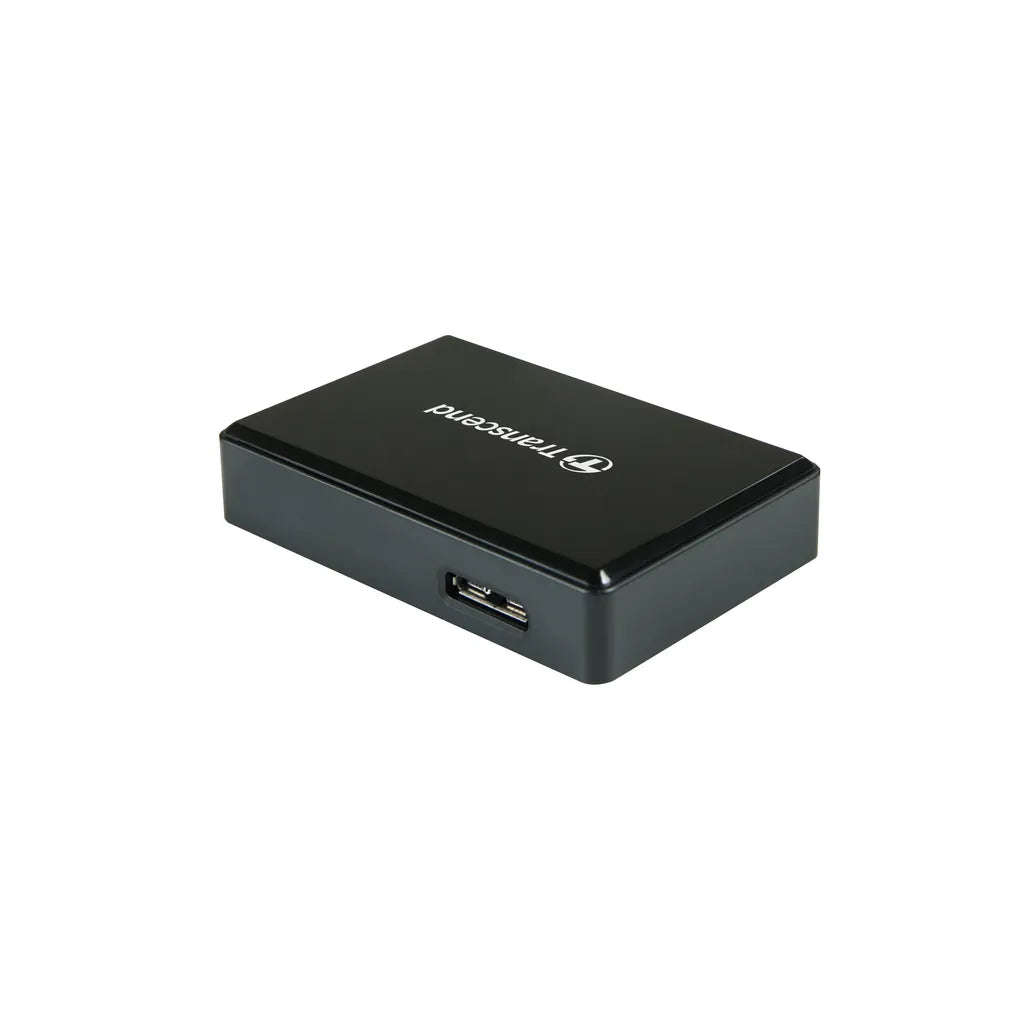 Transcend RDC8 Card Reader, CF, MicroSDHC, MicroSDXC, SD, SDHC, SDXC, Black