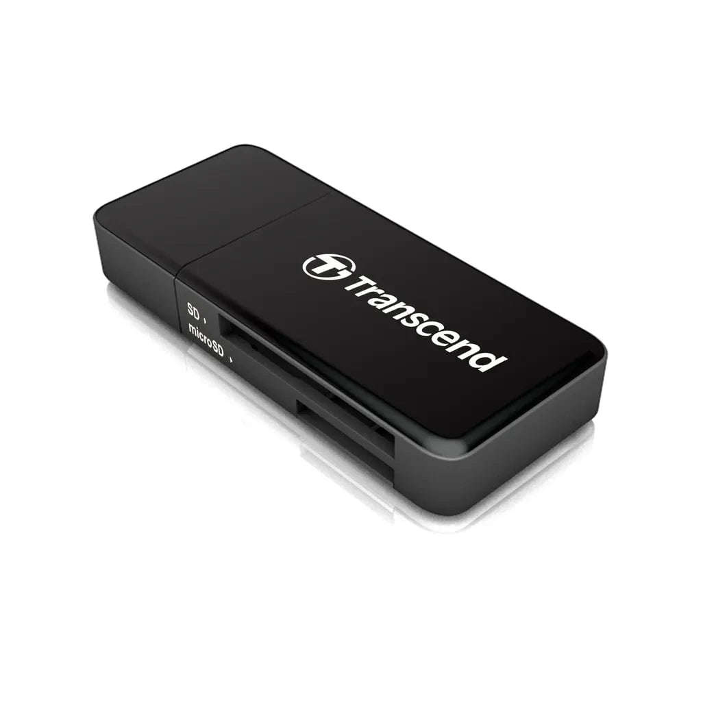 Transcend RDF5 Card Reader Black, MicroSDHC, MicroSDXC, SDHC, SDXC, Black