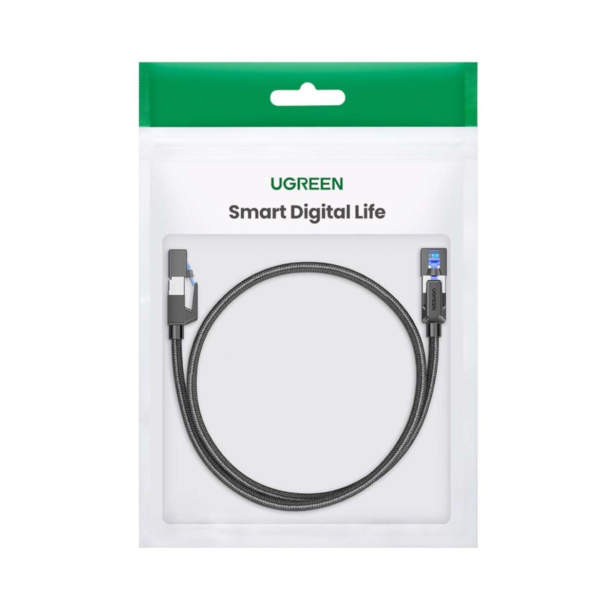 UGREEN Cat8 Nylon Braided Ethernet Cable  40Gbps with Modular Plugs  1m