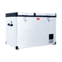Snomaster 56lt Dual compartment Stainless Steel Fridge/Freezer - SMDZ-CL56D