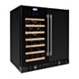 Snomaster 34 Bottle + 95L Black Pro Series Double Door Wine/Beverage Cooler - VT-19DPRO