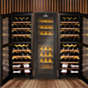 Swiss 526 mm Satin Black Dual Zone Wine Cooler - DZ140L