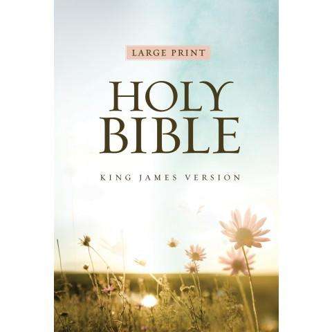 KJV Large Print Edition Flower (Softcover) Large Print Bible